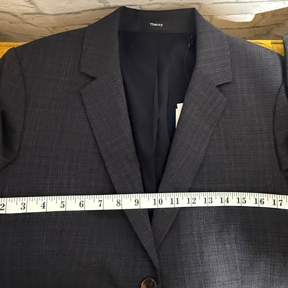 Theory Carissa Women’s Navy Blazer Suit Jacket, Size 12 - Picture 9 of 10